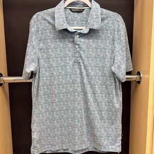 7 DIAMONDS Shirt Mens Medium 4-Way Stretch Short Sleeve Golf Polo